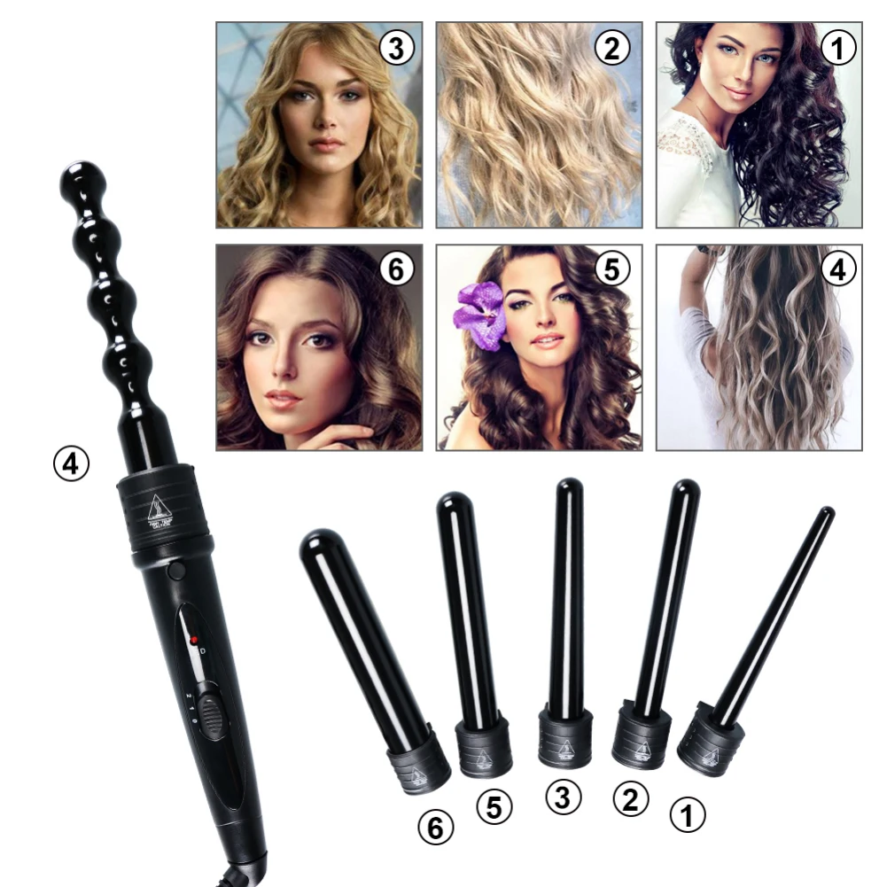 Six In One Curly Hair Artifact Curling Iron Ceramic Hairdressing