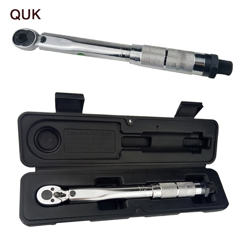 

QUK Adjustable Micrometer Torque Wrench 1/4inch 5-25NM Square Drive Click Ratchet Spanner Car Repair Tool Hand Tools