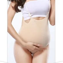 2-3 месяца 1000 г силиконовый Желейный живот+ Сумка искусственный животик для беременных с подтяжками