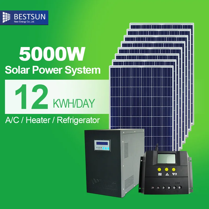 5KW 8KW 10KW high efficency solar energy system /solar ...