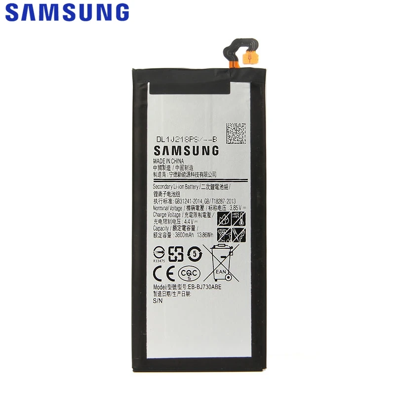 Оригинальная замена samsung Батарея EB-BJ730ABE для Galaxy J7 Pro J730G J730DS J730FM J730GM J730K SM-J730F SM-J730G SM-J730DS