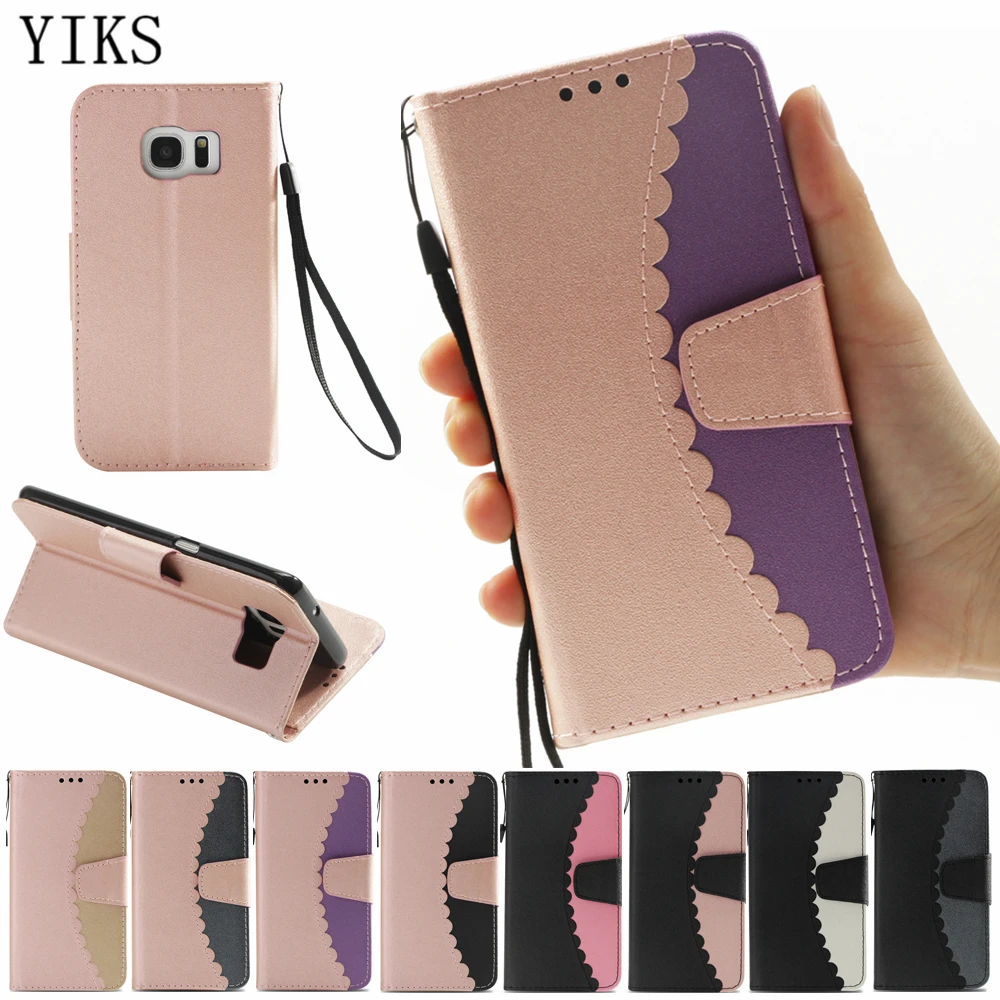 

2018 PU Leather Case For Coque Samsung Galaxy S7 Cover Flip Wallet Stand Soft TPU Back for Samsung Galaxy S7 edge phone case