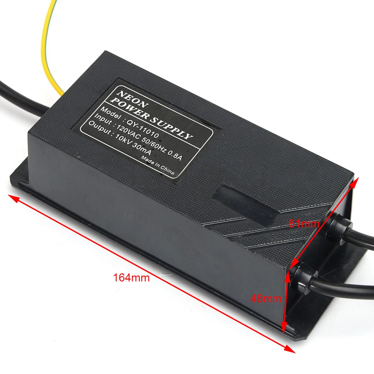10KV 30mA 110V Black Neon Electronic Transformer Power Supply Rectifier Kit