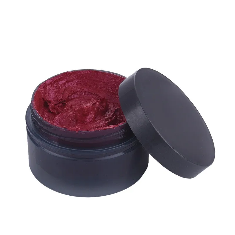 New High Quality 1pc Modeling Beauty Fashion Styling Colored Hair Mud Hair Color Wax Temporary Disposable Hair Dye Cream - Цвет: Red
