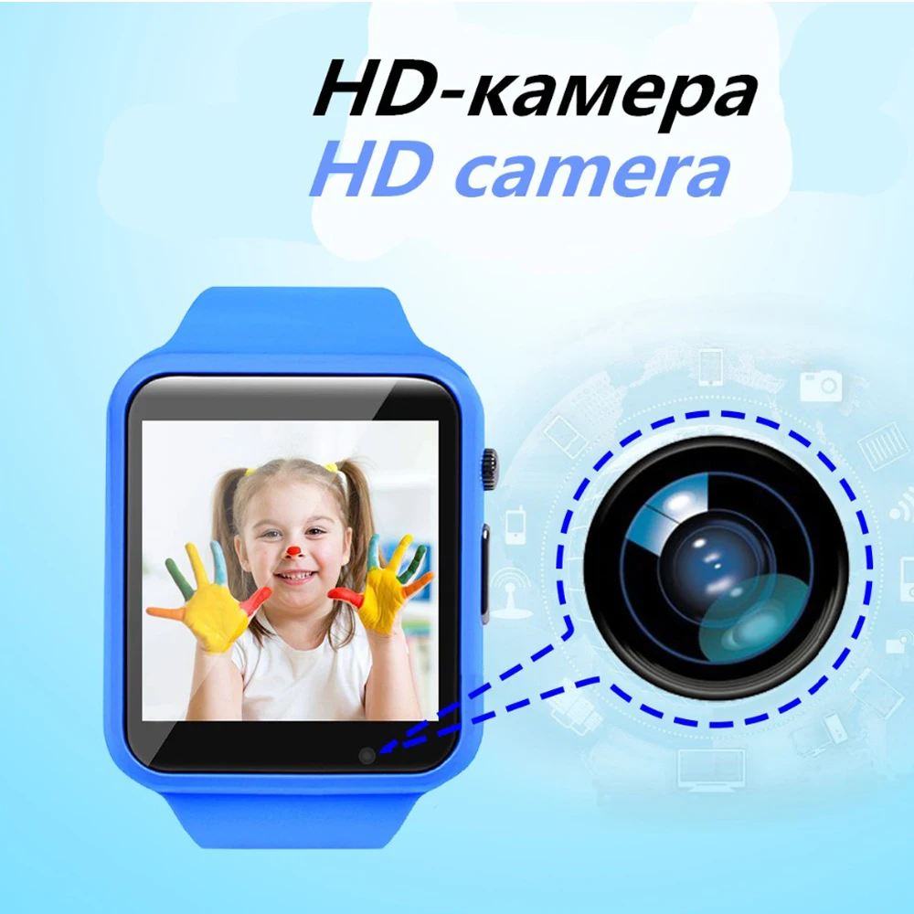 Детские Смарт часы детский Трекер с камерой анти потеря сотового телефона