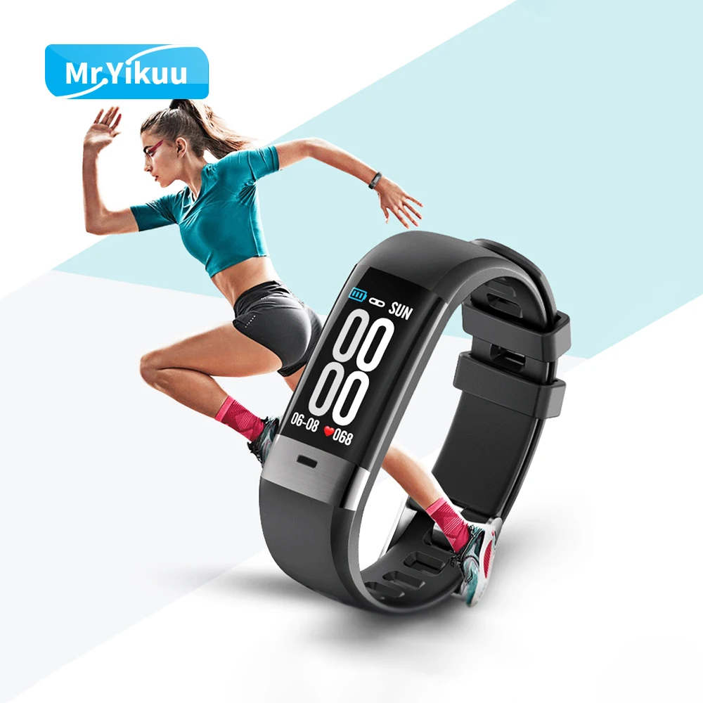 

Smart Bracelet Support ECG PPG Double Heart Rate Monitoring IP67 Waterproof Bluetooth band Activity Tracker For Xiaomi iPhone Xs