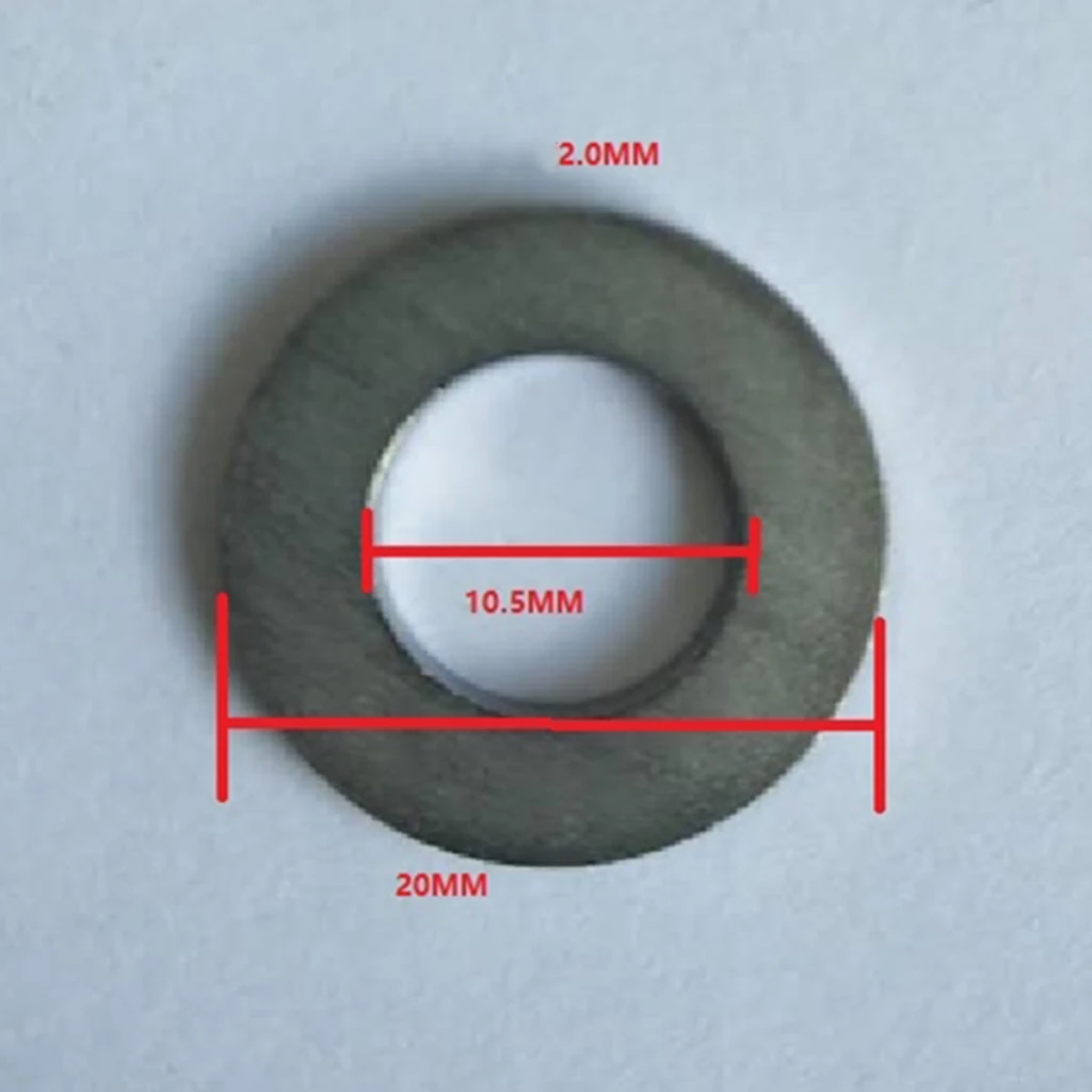5 Pieces/lot M10 Titanium Alloy Flat Washer Gasket Plain Washer for Screws Bolt
