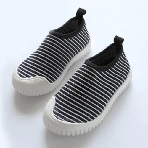 

children sneakers flyknit fabric sport shoes baby items tennis shoes slip on kids shoes strips for girls and boys breathable