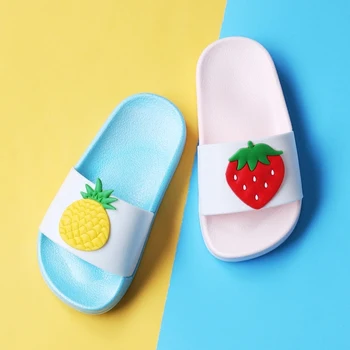 

2018 new children's summer fruit sandals children's shoes girls slippers home without shoes casual beach slippers sandals