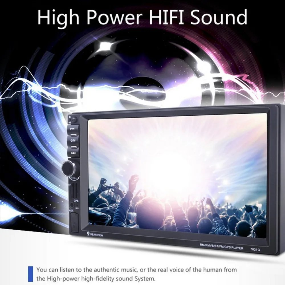 

New Universal 7021GM GPS Navigation 1080P HD Digital Screen Car MP5 Player Bluetooth Stereo Radio 7 Inch (not DVD )