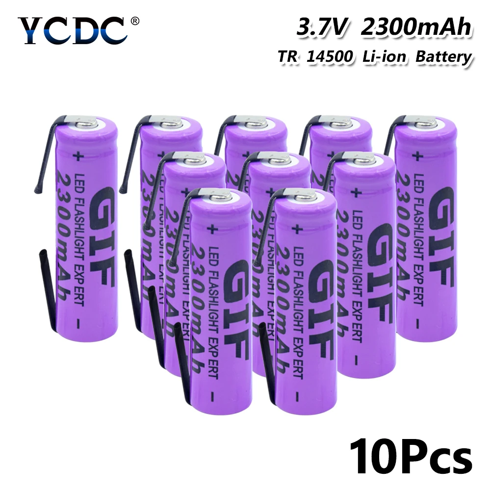 14500 литиевая батарея 3 7 V 2300mAh перезаряжаемые электронные сигареты батареи + DIY