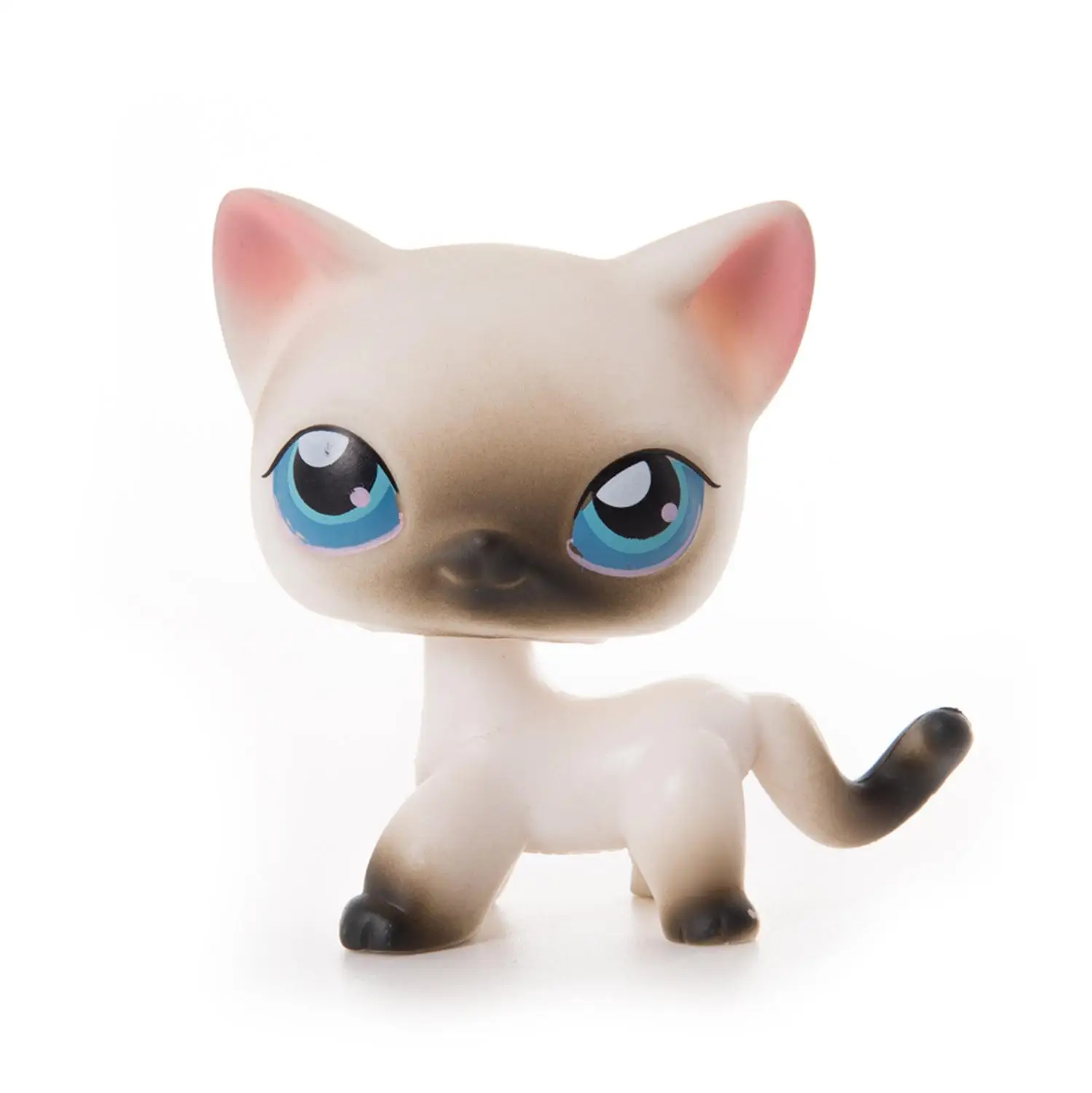 

Lps Pet Shop Rare LPS Pet Shop Green Eyed Tiger Shorthair Cat Collection Classic Animal Pet Cat Toy Action Character Child Toy