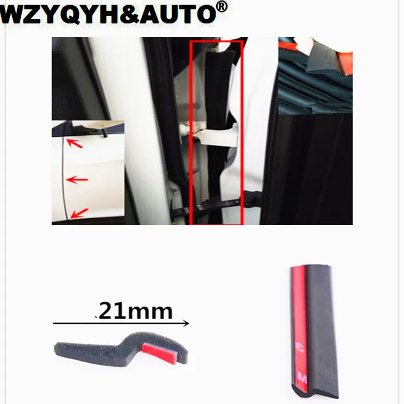 

4Meter Z typec ar door rubber seal Sound Insulation car door sealing strip weatherstrip for Audi BMW vw skaoda mazda toyota lada