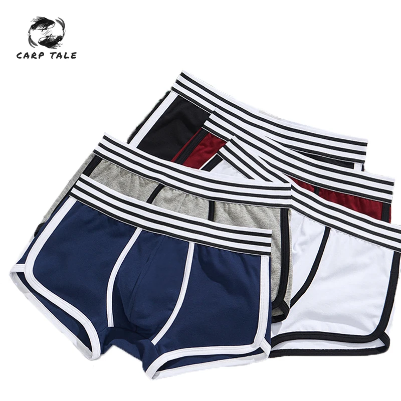 

Sexy Men Boxer Soft Breathable Underwear Male Comfortable Solid Panties Underpants CARP TALE Homme For Men high quality