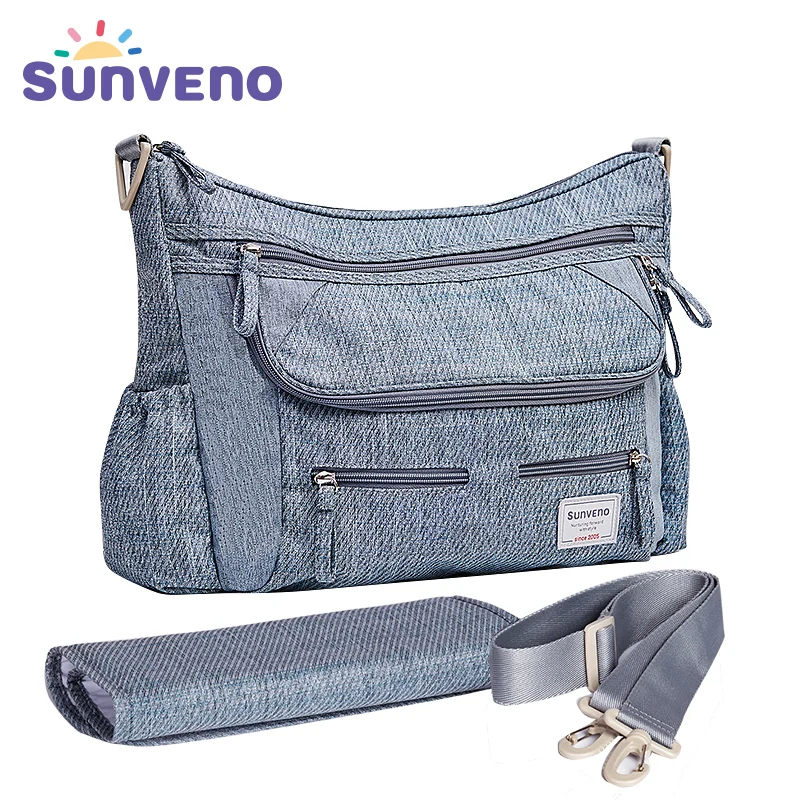 

SUNVENO New Diaper Bag Travel Maternity Stroller Bag Large Capacity Multifunctional Baby Bag Organizer Storage With Changing Pad