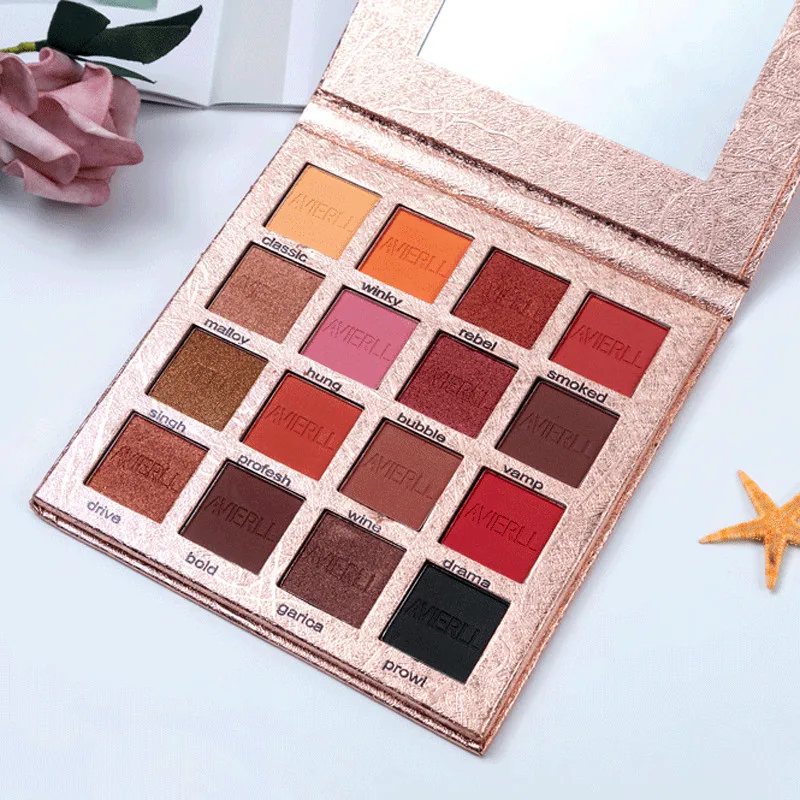 

AVIERLL New Charming Eyeshadow 16 Colors Natural Matte Pearlescent Eye Shadow Palette Makeup Beauty Cosmetic Powder