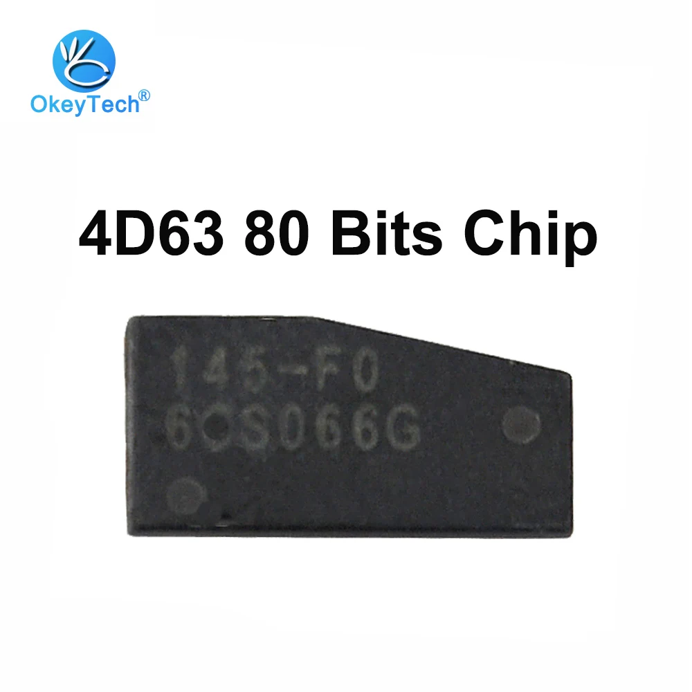 

OkeyTech Original 4D63 80 Bits Chip Auto Car Key Ceremic Chips for Locksmith ID83 4D63 Transponder Chip for Ford Mondeo Mazda