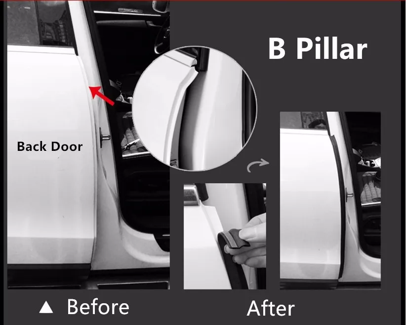 Z Тип клейкие резиновые уплотнения автомобиля звукоизоляция, 3 м двери автомобиля уплотнительная полоса уплотнитель края отделка шумоизоляция