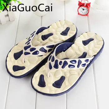 

Cute Summer Fashion Men Slippers Flat Beach Flip Flops Eva Waterproof Outside Male Slippers Slides Shoes Drop Shipping Z596 35