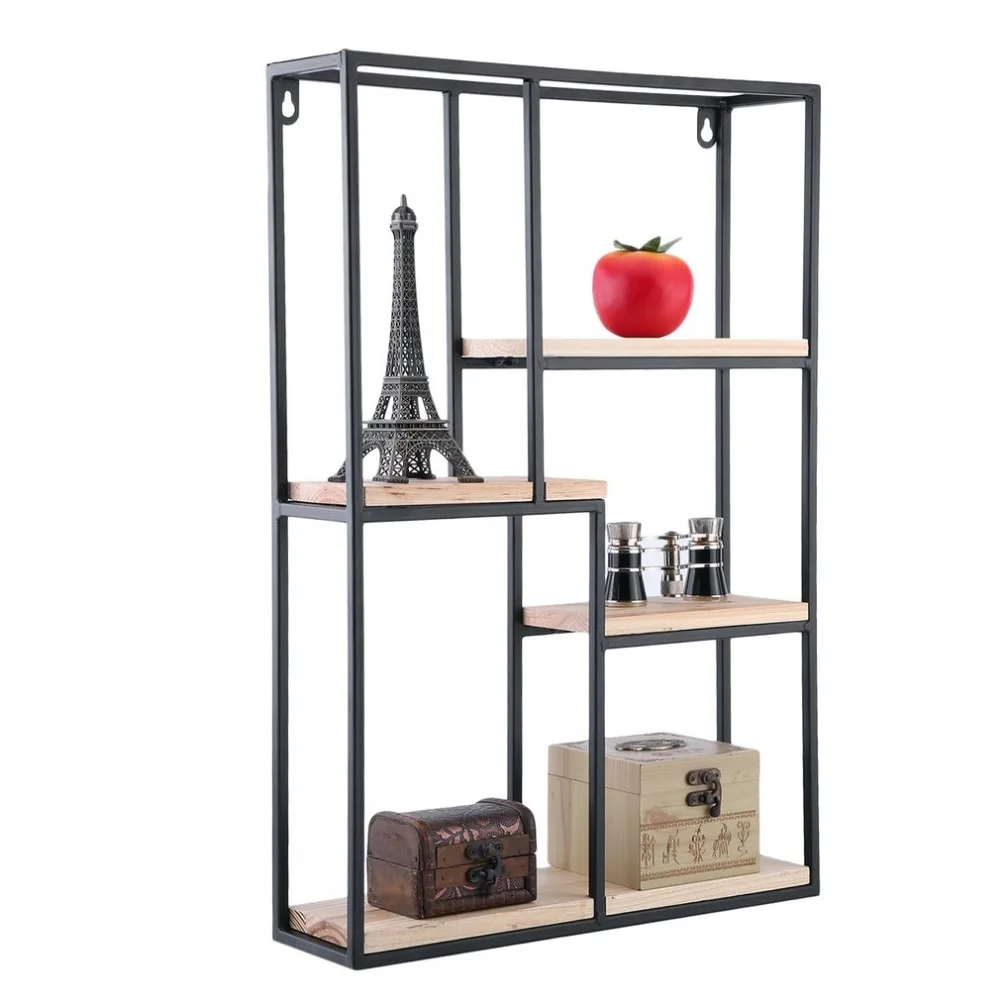 

Rectangle Wall Storage Shelf Exquisite Home Organizer Book Holder Wall Mounted Display Unit Fashion Storage Rack