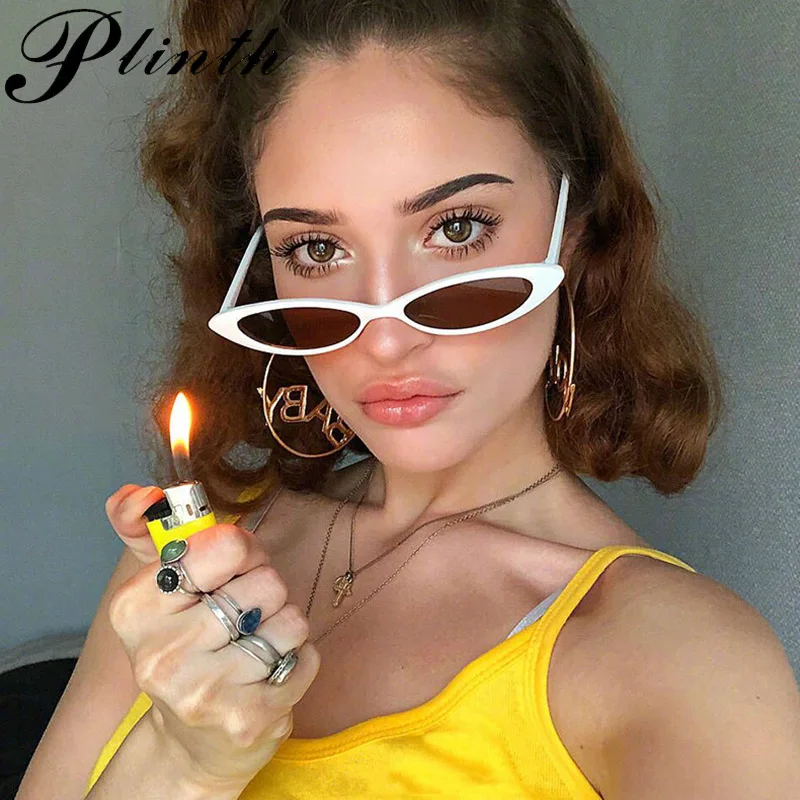 

PLINTH Sunglasses Small Size Cat Eye Sunglasses Women Brand Designer Pink Red Glasses Driving Glasses Cute Fashion Retro Sexy