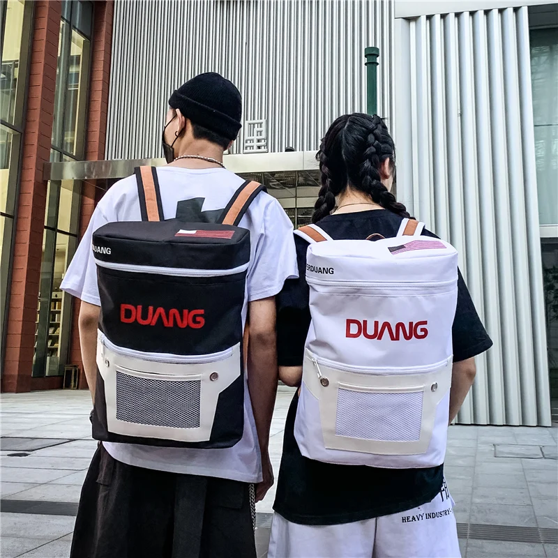 Уличный модный рюкзак для пары, школьная Студенческая Холщовая Сумка высокой емкости, сумка-ведро для путешествий 15,6, сумка для ноутбука