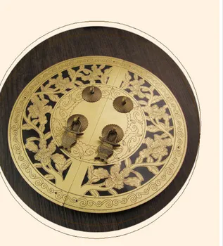

Chinese style archaize round hand back ancient Chinese furniture yellow copper fittings 24CM cabinet door lock
