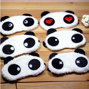 

24pcs/lot New Kawaii Panda design Goggles For Sleep Well Rest Eyes Hot Sale Security Protection cover MR004