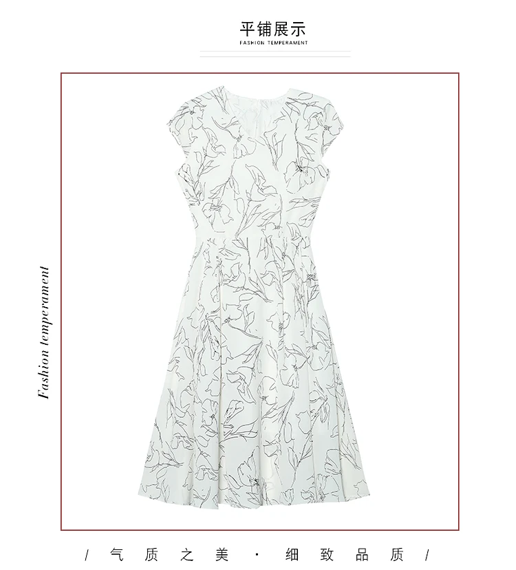 Корейские белые шифоновые платья миди с принтом, летние винтажные пляжные сарафаны размера плюс 3XL, элегантные женские облегающие вечерние платья