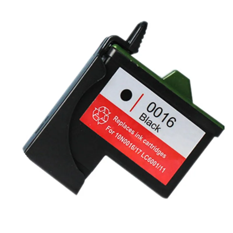 

1PK Black Printers Ink Cartridges For Lexmark 16 10N0016 LC6001 11 Printer Ink Z13 Z33 Z35 Z603 Z605 Z512 Z514 Z515