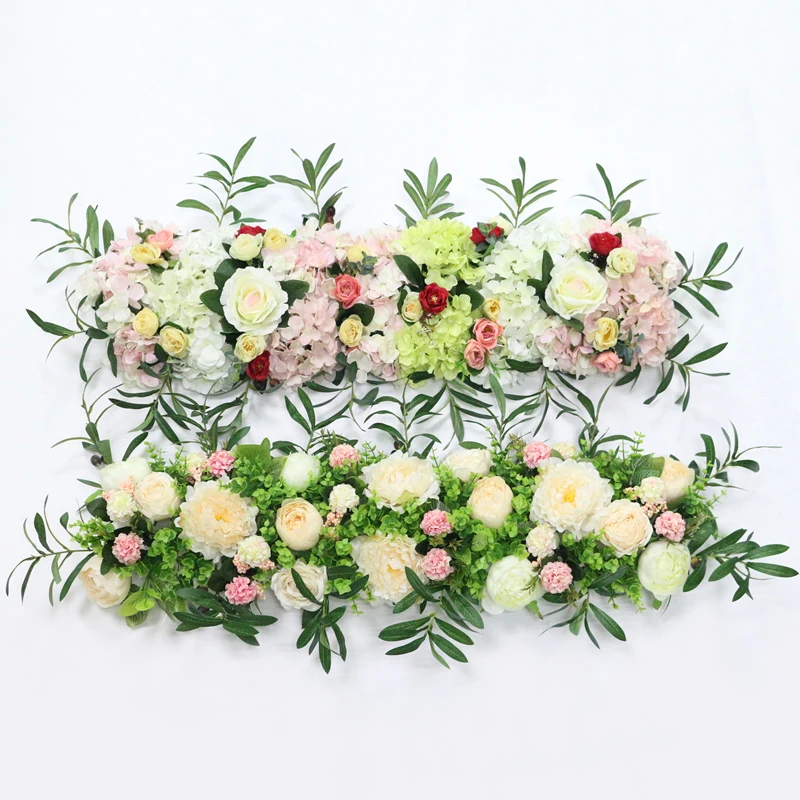 JAROWN Simulation Plant Flower Row Flower Wall Wedding Arrangement Decor DIY Pavilion Decor Arch Flowers Window Showcase Flores (2)