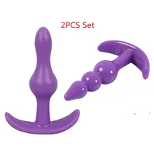 Silicone Anal Plug Beads Jelly Toys Skin Feeling Dildo Adult Sex Toys for Men, Sex Products Butt Plug Sex Toys for Woman