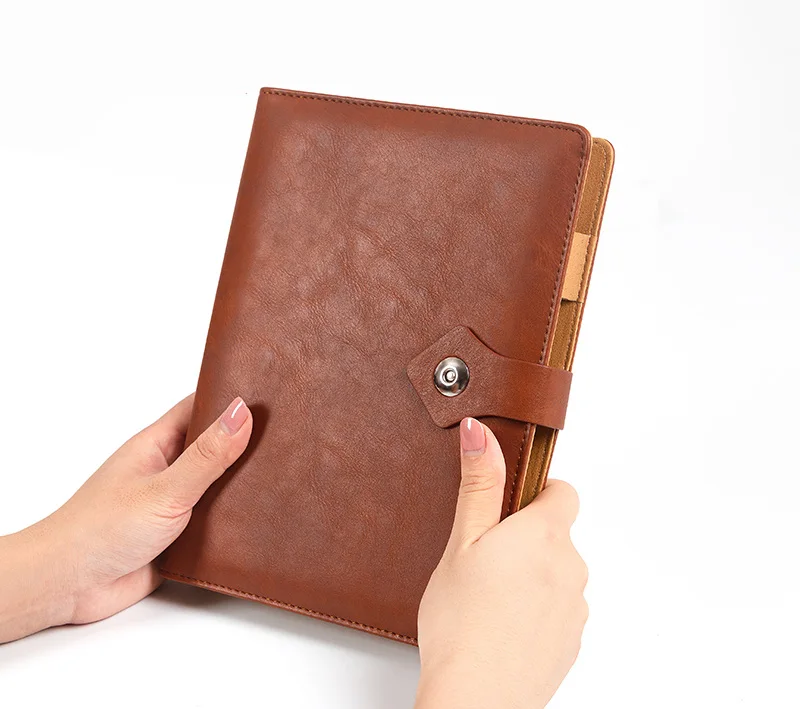 

Looseleaf Business Notebook A5 Creative Multifunctional Handbook Notebook B5 Portable Loose-leaf Manager Clip With Calculator