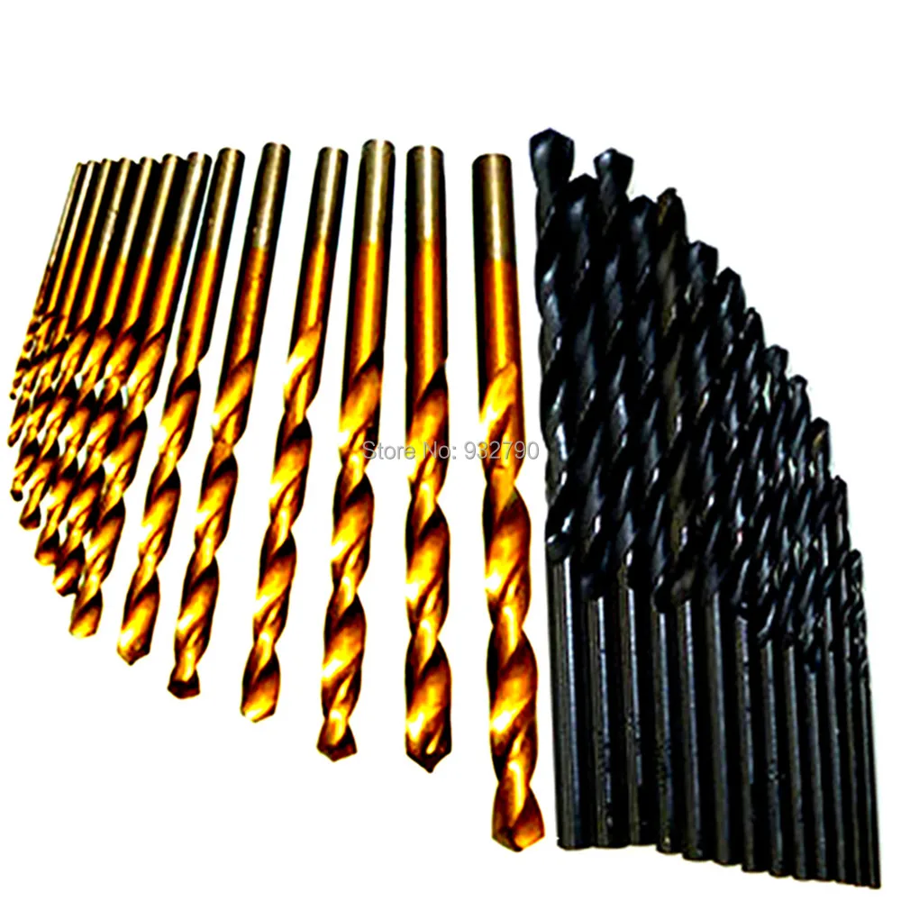 4 mm HSS Metric Twist Drill Bit Set nitrure de titane enduit Metal Case