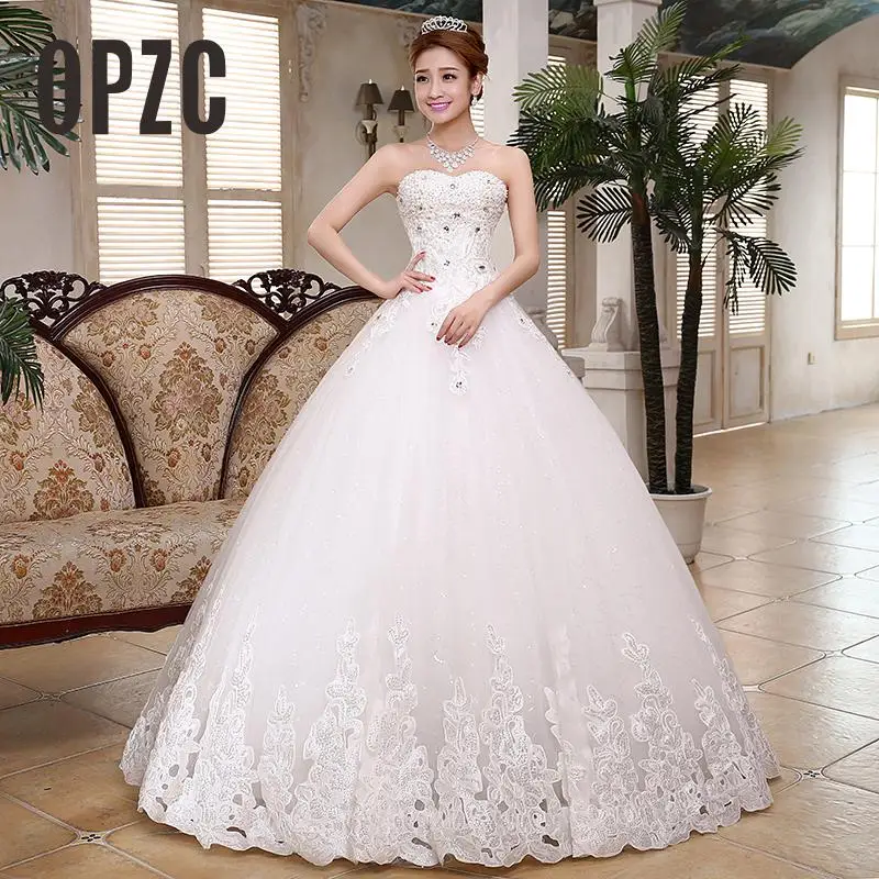 Filles Luxe Diamant A Ligne Robe De Mariée 2018 Moderne