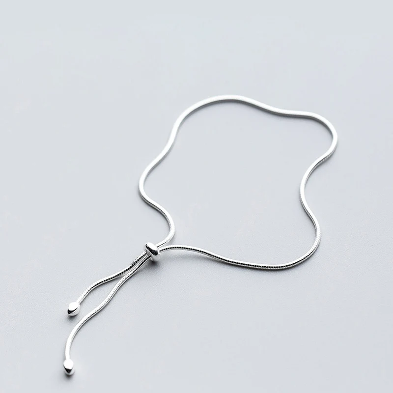 La MaxZa, 925 пробы, серебряные ювелирные изделия, змеиная цепочка, браслеты для женщин, трендовые, для девушек, серебро 925, браслет, женские аксессуары, мода