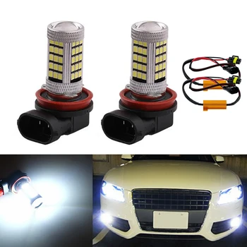 

DOTAATDW 2x Bright Error free H8 H11 LED Car projector Fog Light bulb No Error For Audi A3 A4 A5 S5 A6 Q5 Q7 TT