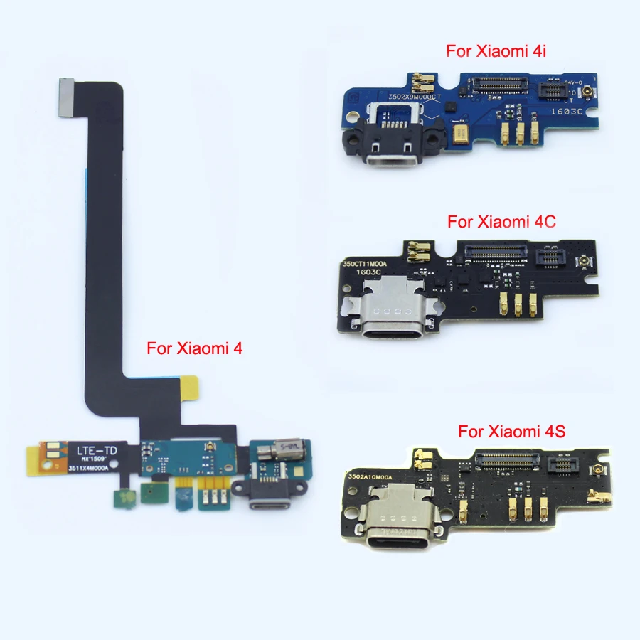 

USB Dock Connector Charging Port Flex Cable For Xiaomi 4 Mi4 M4 Mi4c Mi 4c M4c Mi4s M4s Mi 4s Mi4i Mi 4i Replacement Parts