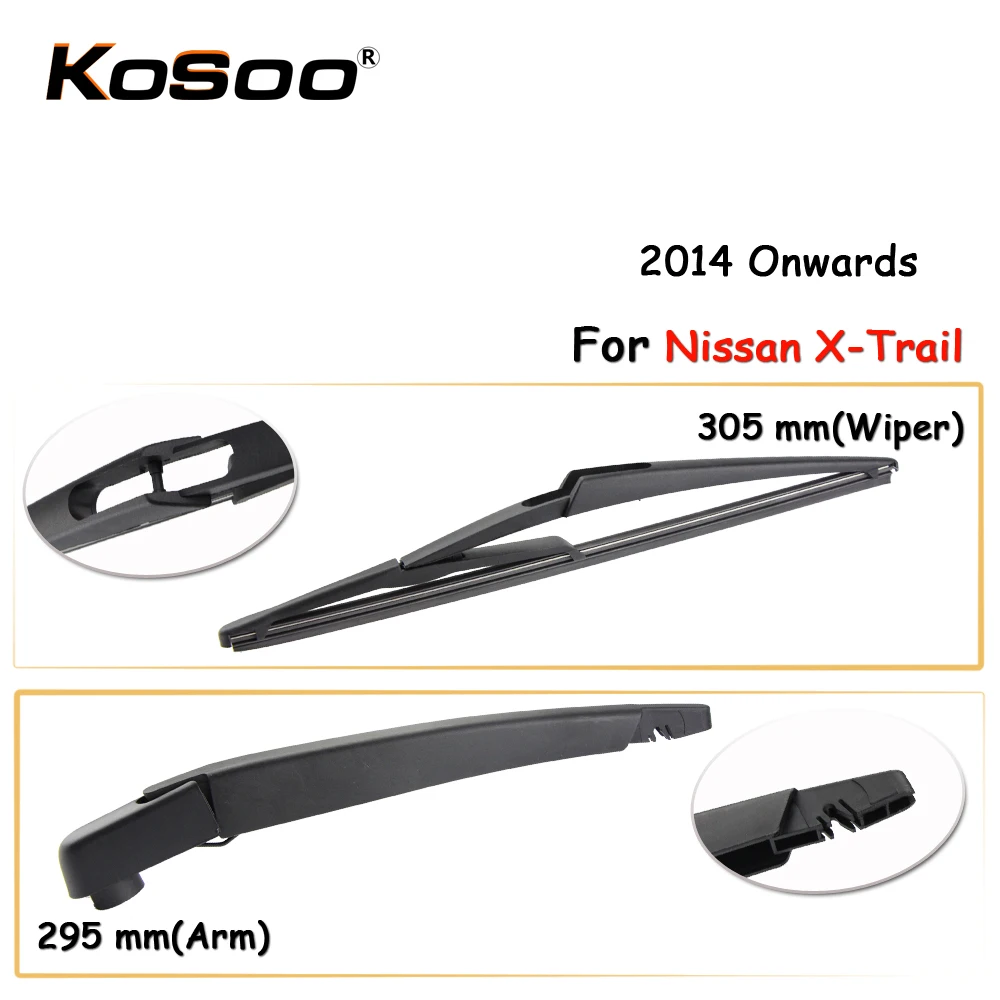 KOSOO Auto Rear Car Wiper Blade For Nissan X Trail,305mm 2014 Onwards
