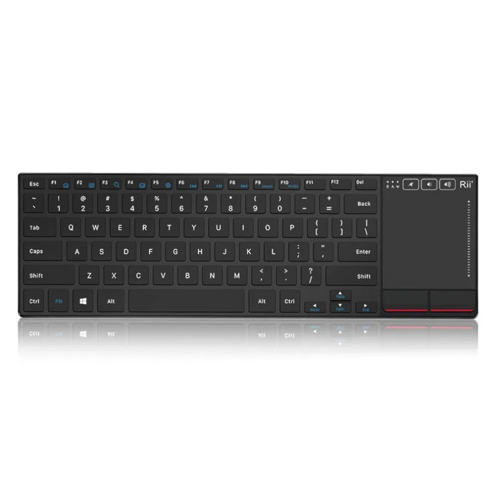

Rii K22 Ergonomic Design Wireless Keyboard Lightweight 2.4GHZ Multimedia Keyboard With Touchpad for Laptop PC