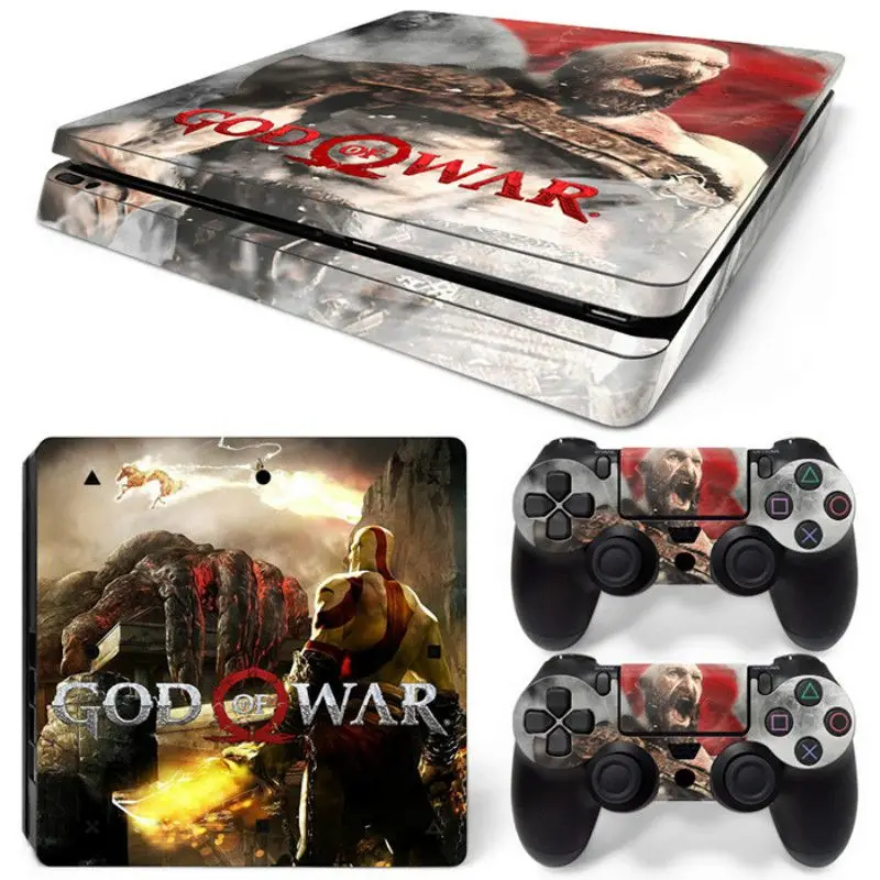 God of War Съемная виниловая кожа для PS4 Slim+ контроллер защитные наклейки для sony Playstation 4 Slim для Dualshock 4 аксессуары