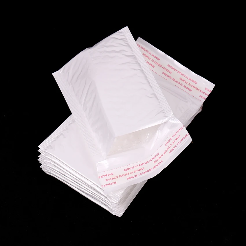 10 шт. белый пузырьковый конверт пузырчатая пленка сумка жемчужная пленка конверт офисный упаковочный конверт влагостойкий вибрирующий мешок