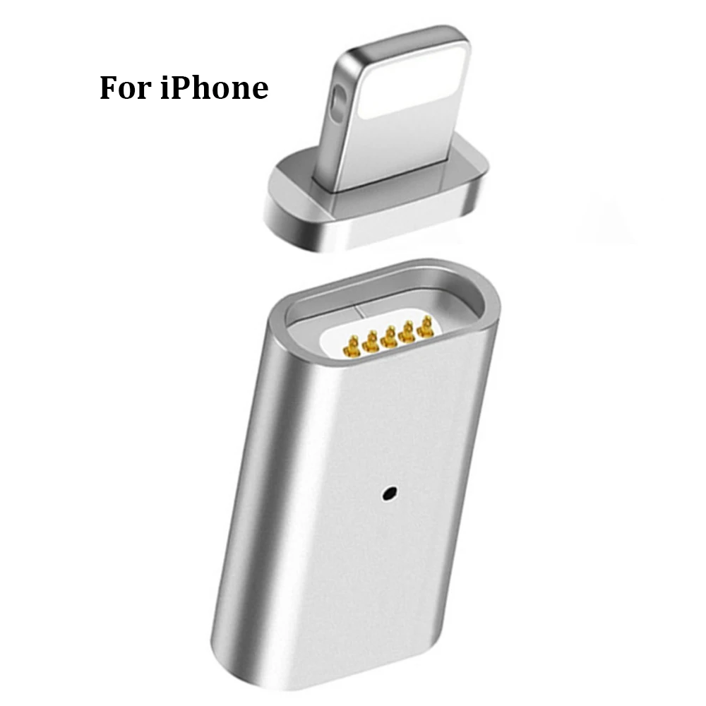 Для освещения до 3,5 мм магнитный USB Micro Female to type C Micro Male соединитель конвертер данных USB-C Android Phone Adapter - Цвет: For iphone