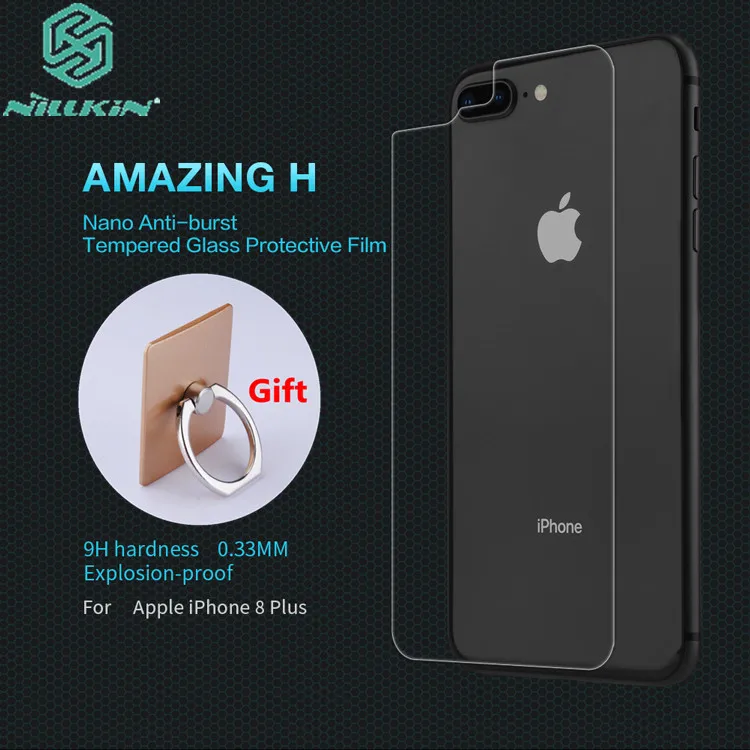 NILLKIN назад закаленное Стекло для iphone 8 Plus Вернуться протектор Плёнки задняя