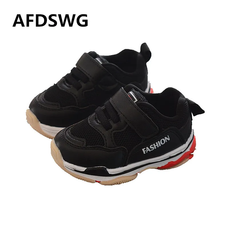 AFDSWG spring and autumn mesh soft rubber breathable black summer sneakers casual sneakers for kids shoes kids for girl pink