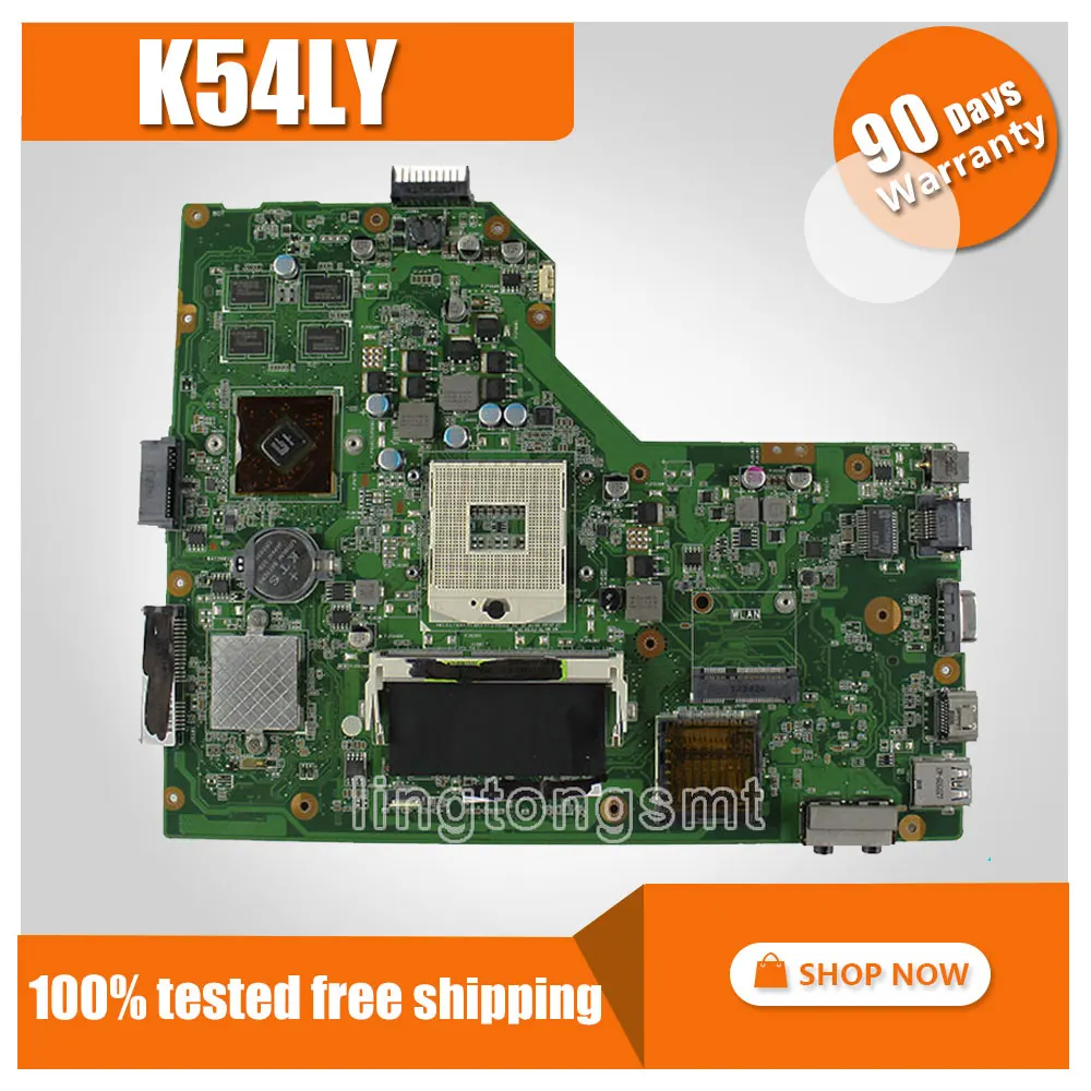 Original for ASUS A54H A54HR A54HY A54LY motherboard K54LY REV2 0 2 1 Mainboard DDR3 PGA989