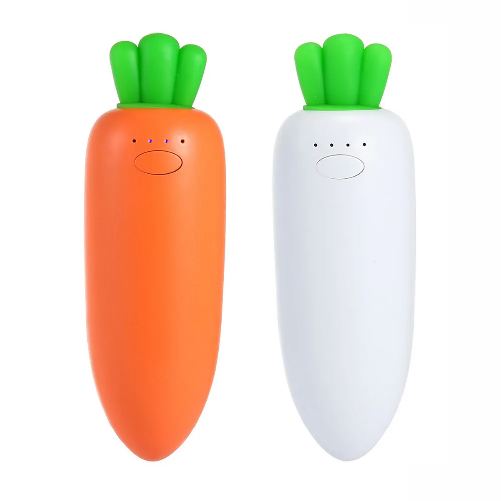 

Cute Hand Warmer Power Bank Multi-function USB Rechargeable Carrot Shape Electric Heater Home For Winter