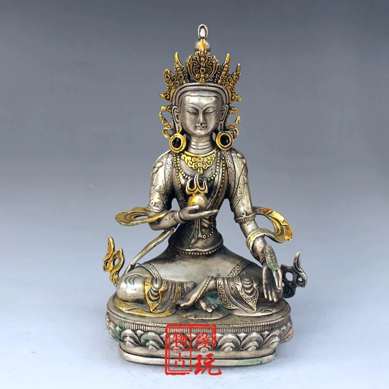 

Silver-plated gold, religious ornaments of Dumu Buddha in Nepal