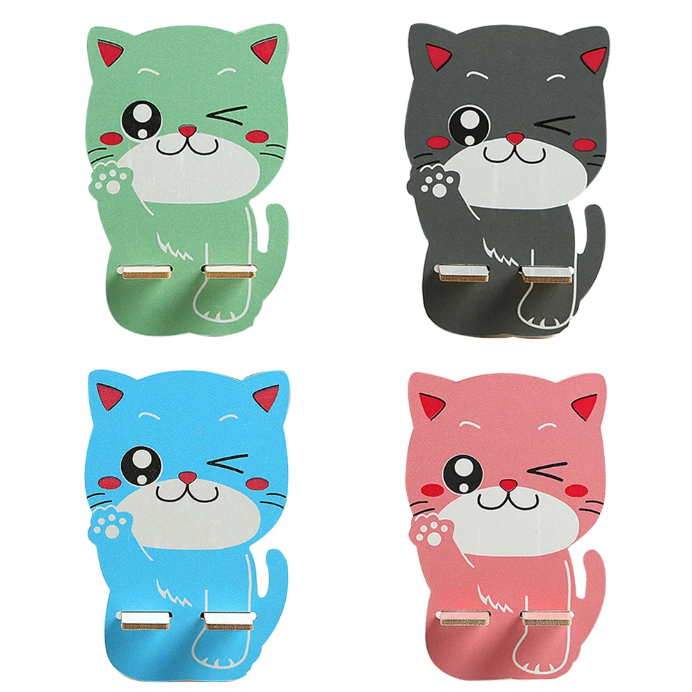 

4 color Cell Phone Holder Universal Cute Cat Tables Desk Stand Mount Bracket Animal Smartphone & Table Desk Holder Cellphone