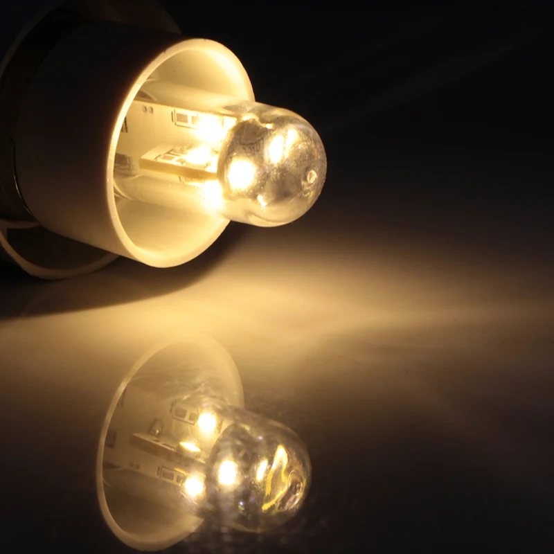Лампадин led e14 1 Вт 2 кукурузная лампа 12 24 вольт 110 В 220 свеча smd 3014 10 светодиодов 20 в